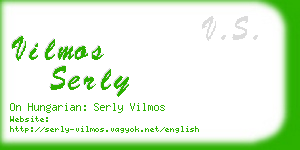 vilmos serly business card